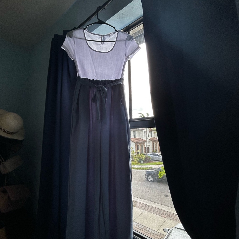 Elegant Black and White Dress